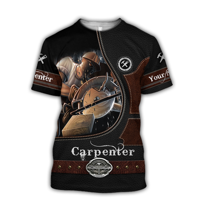Personalized Name Carpenter 3D All Over Printed Unisex Shirts Ver 3