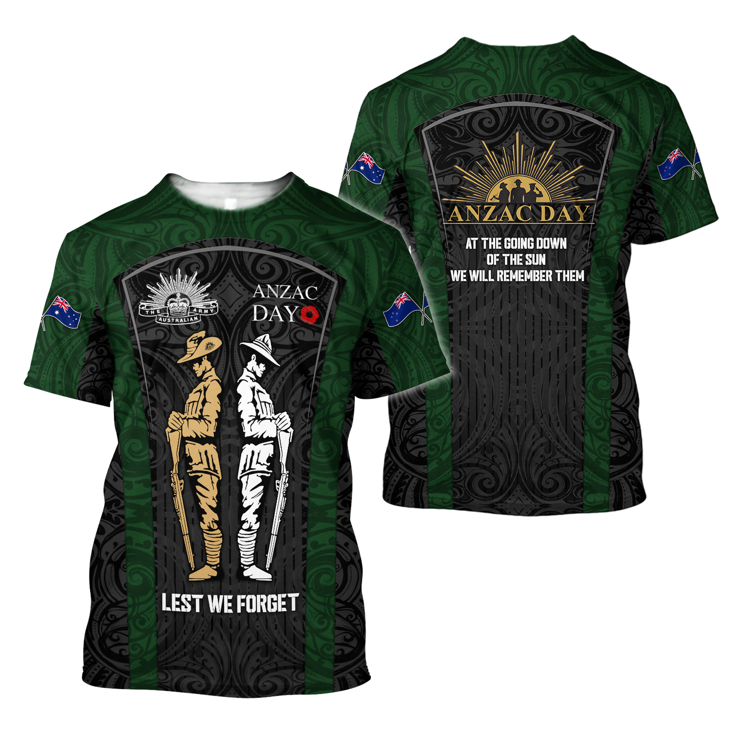 Personalized Anzac Day 3D All Over Printed Unisex Shirts