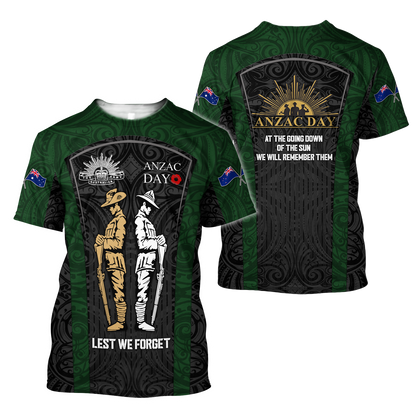 Personalized Anzac Day 3D All Over Printed Unisex Shirts