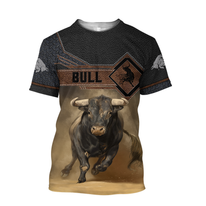 Bull 3D All Over Printed Unisex Shirts For Men And Women