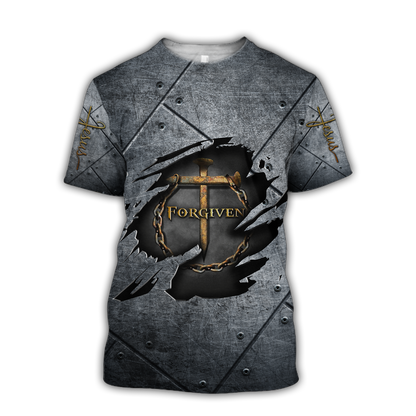 Faith in God Forgiven - Christian - 3D All Over Printed Style for Men and Women