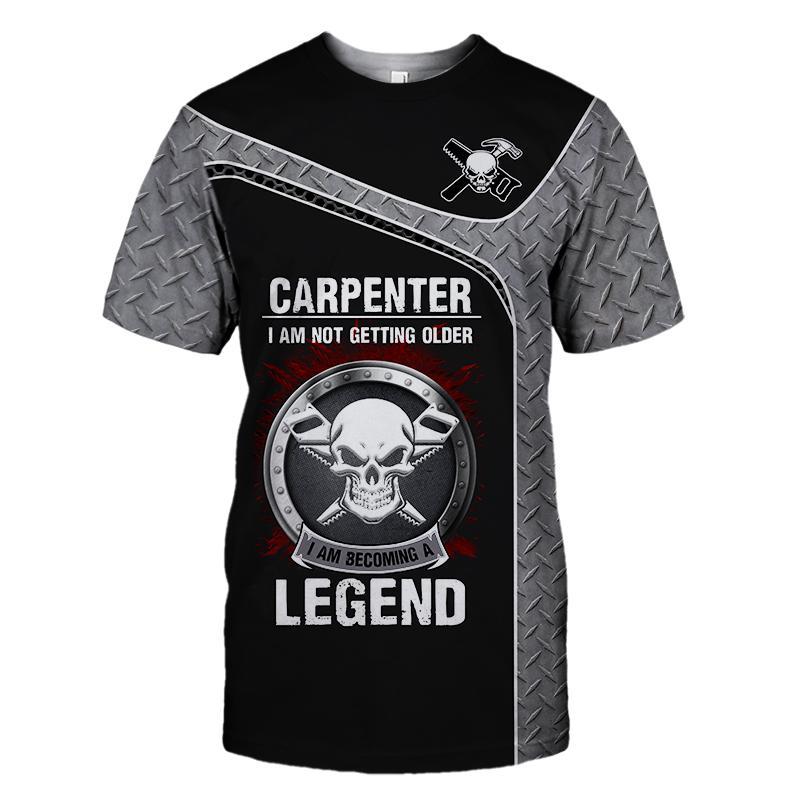Personalized Name Premium Carpenter 3D All Over Printed Unisex Shirts Becoming Legend