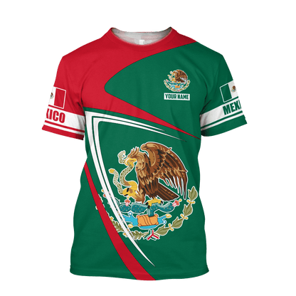 Personalized Name Mexico Combo T-shirt and Short 3D All Over Printed