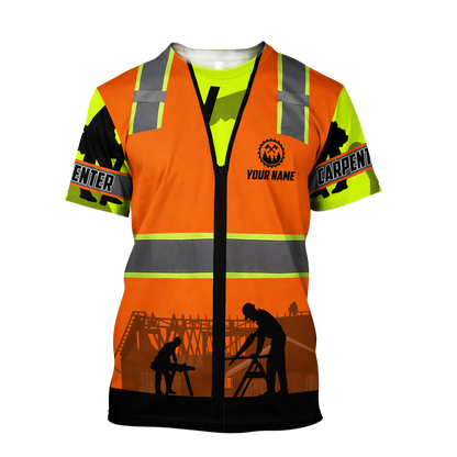 Personalized Name Carpenter 3D All Over Printed Unisex Safety Ver 4