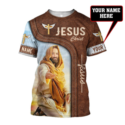 Persionalized Name Jesus 3D All Over Printed Unisex Hoodie