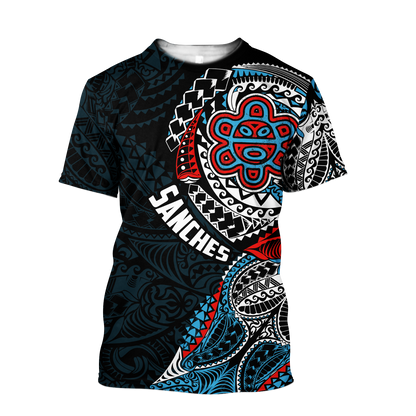 Customize Name Puerto Rico Tattoo Hoodie For Men And Women