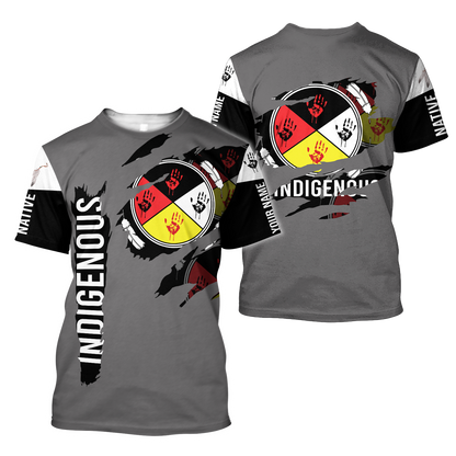 Premium 3D Printed Personalized Unisex Native American Shirts MEI