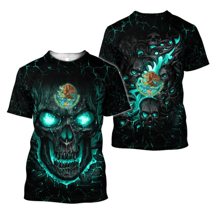 Mexican Skull 3D All Over Printed Unisex Hoodie