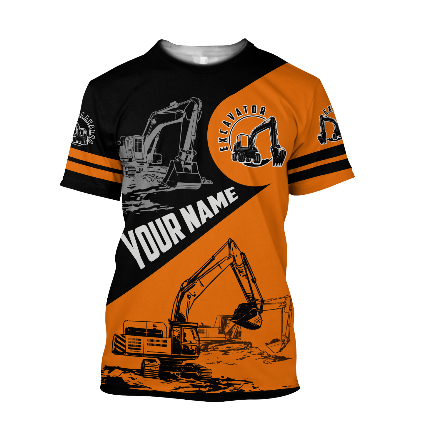 Personalized Excavator Hoodie 3D All Over Printed Unisex Shirts