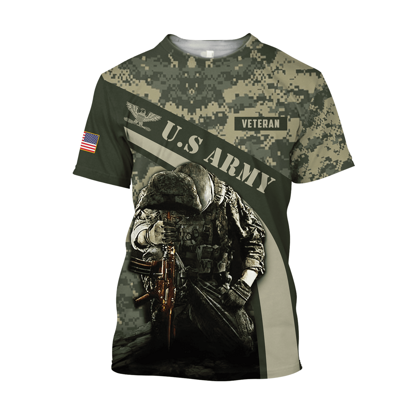 US Army Veteran 3D All Over Printed Shirts