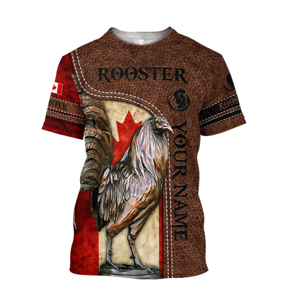 Personalized Canadian Rooster Combo T Shirt Board Short