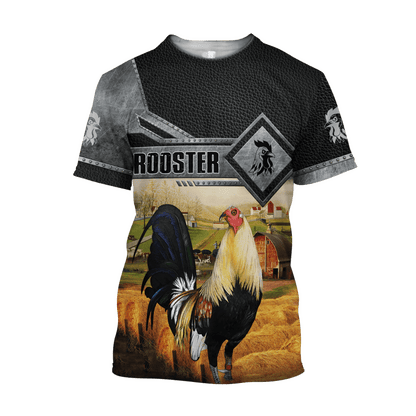 Rooster 3D Printed Unisex Shirts Pi31052103