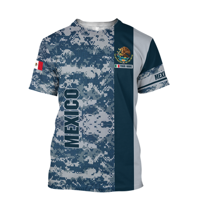 Personalized Name Mexico Combo T-shirt and Short 3D All Over Printed