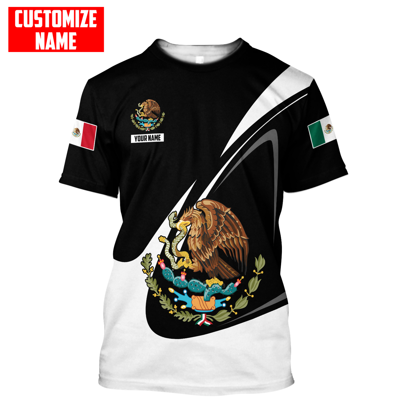 Personalized Name Mexico Combo T-shirt and Short 3D All Over Printed