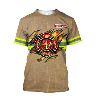 Customize Name Firefighter Hoodie For Men And Women MH22032102