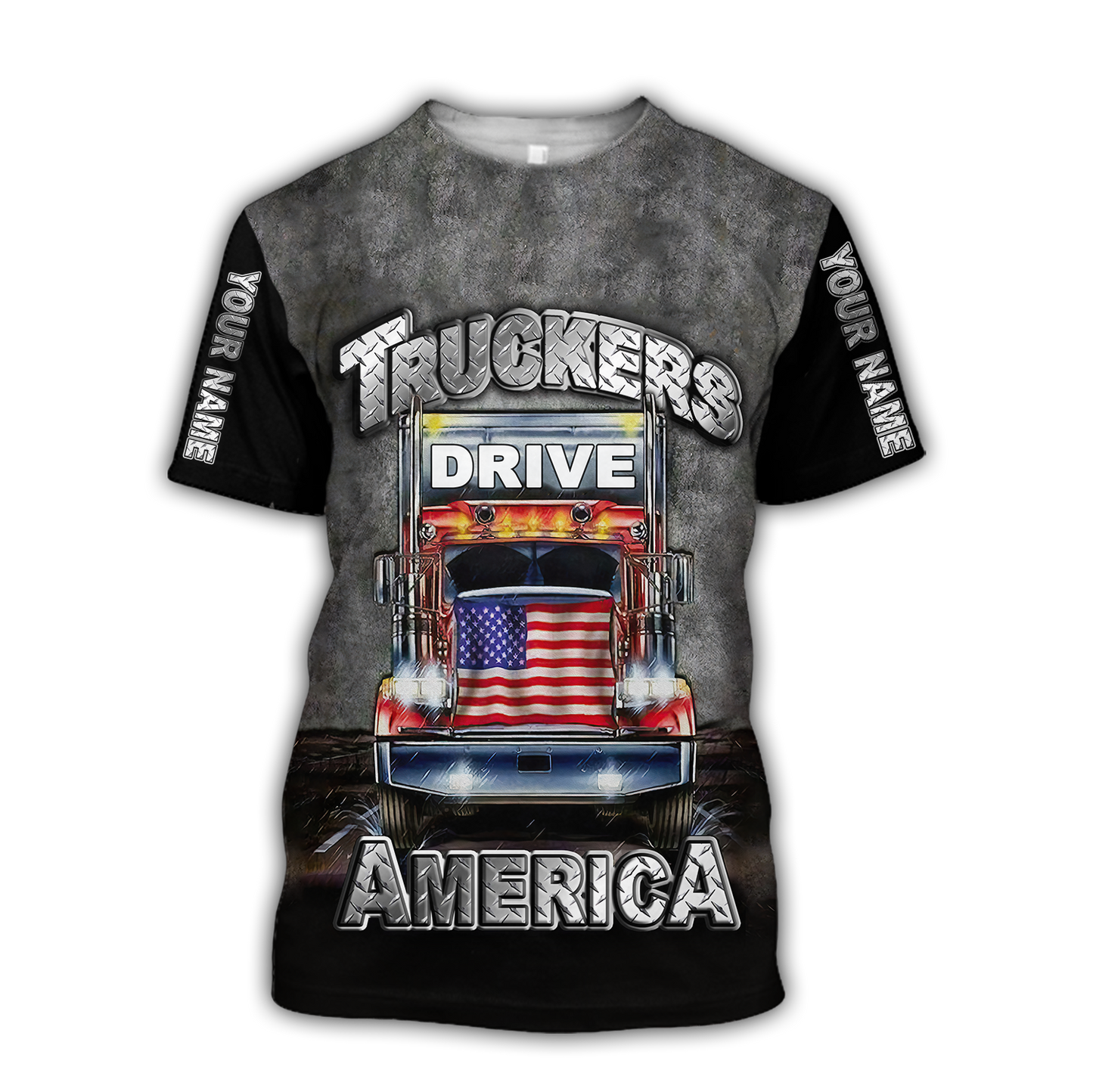 Premium Trucker Personalized Name 3D All Over Printed Unisex Shirts