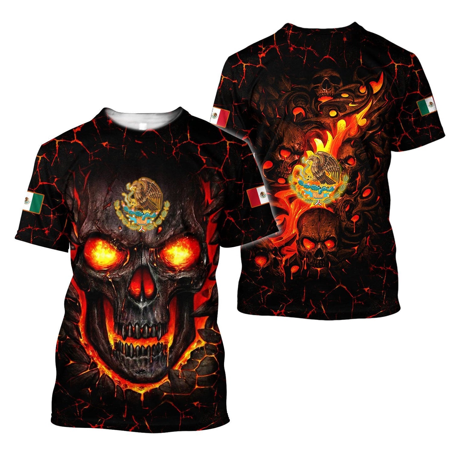 Mexican Skull 3D All Over Printed Unisex Hoodie