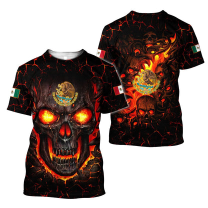 Mexican Skull 3D All Over Printed Unisex Hoodie