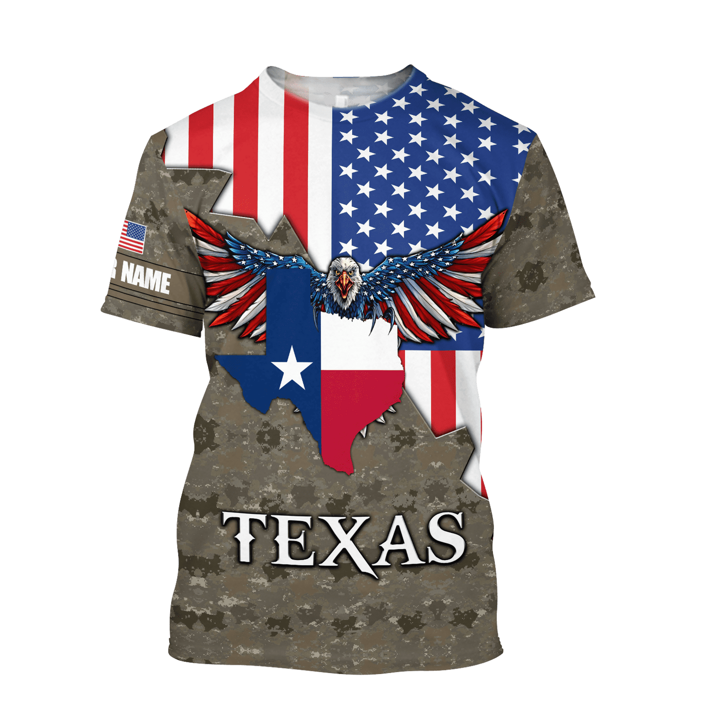 America Texas Personalize Unisex Hoodie ML