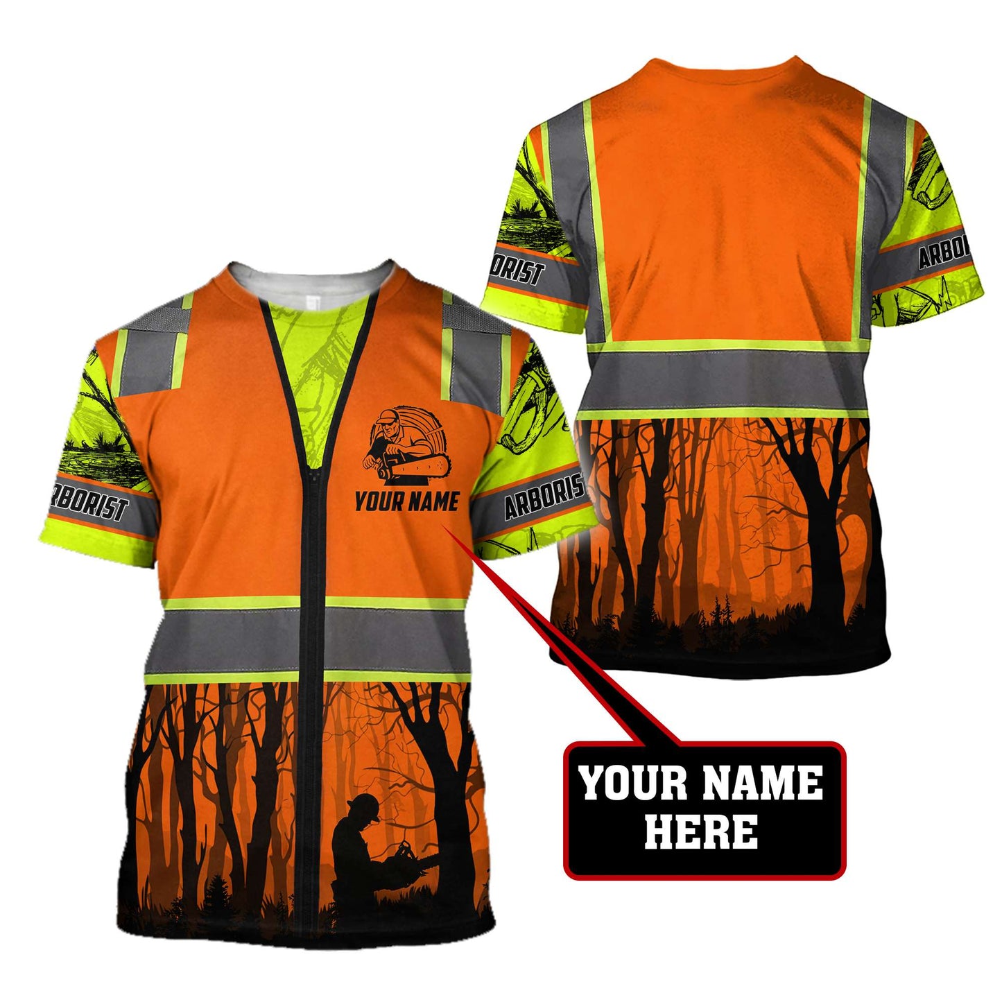 Premium Personalized 3D Printed Arborist Safety MEI