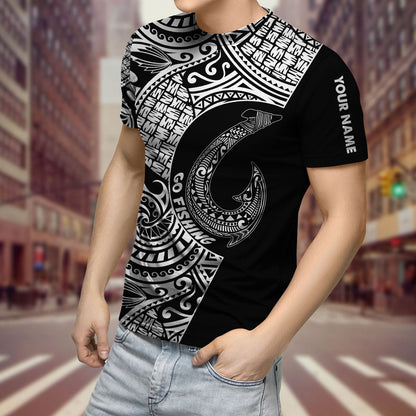 Amazing Polynesian Go Fishing Personalized Unisex Deluxe Hoodie ML