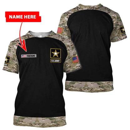 Personalized Name - The United States Army 3D All Over Printed Shirts