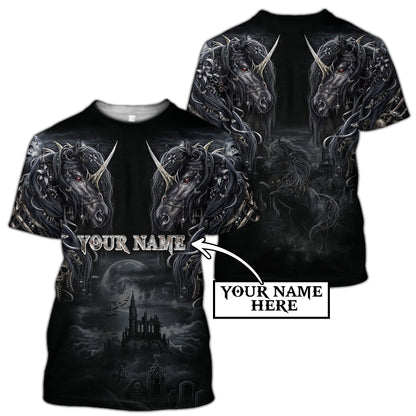 Customize Name Tattoo Skull Horse Hoodie For Men And Women NTN15032106