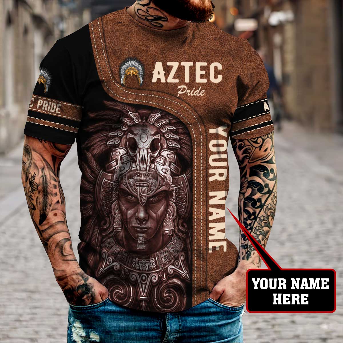 Personalized Aztec Pride 3D All Over Printed Unisex Shirts