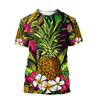 Amazing Polynesian Pineapple Hawaiian Style Unisex Deluxe Hoodie ML