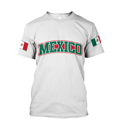 Persionalized name Mexico 3D All Over Printed Unisex Hoodie