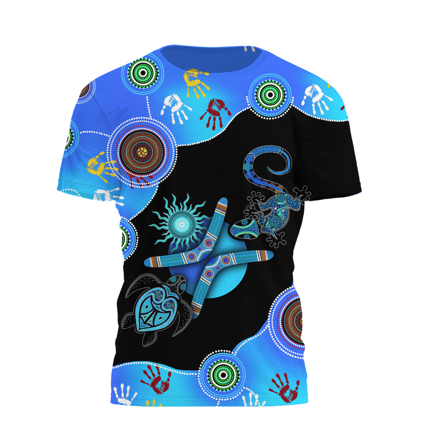 Aboriginal Naidoc Week 2021 Blue Turtle Lizard 3D design Summer shirts