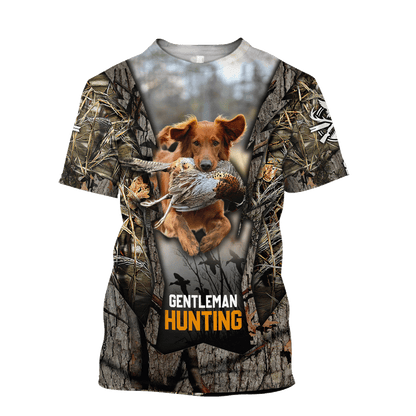 Hunting Dog 3D Over Printed Unisex Deluxe Hoodie ML