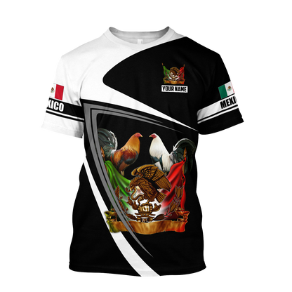 Personalized Name Rooster Mexico 3D All Over Printed Hoodie