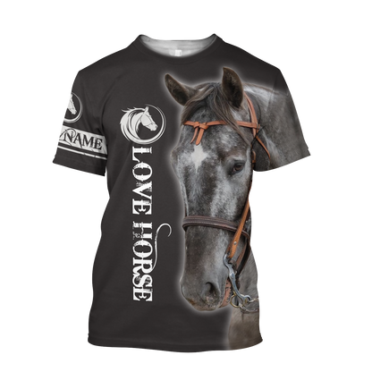 Personalized Name Horse Lovers 3D All Over Printed Unisex Shirts