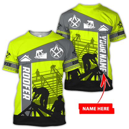 Customize Name Roofer 3D All Over Printed Unisex Shirts Pi22042101