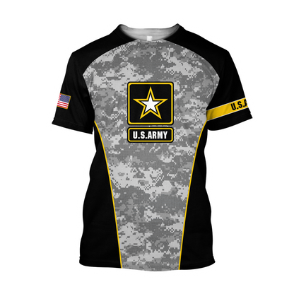 US Army Veteran 3D All Over Printed Shirts