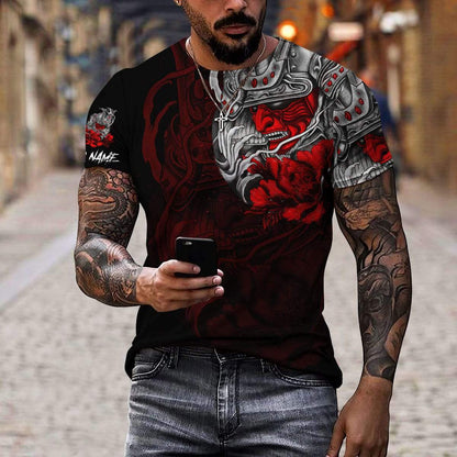 Premium 3D Printed Samurai Tattoo Shirts MEI