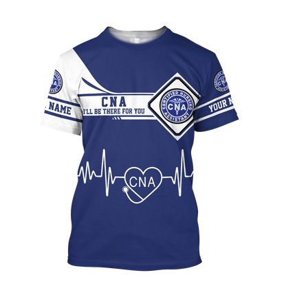 Premium Nurse Personalized Name 3D All Over Printed Unisex Shirts