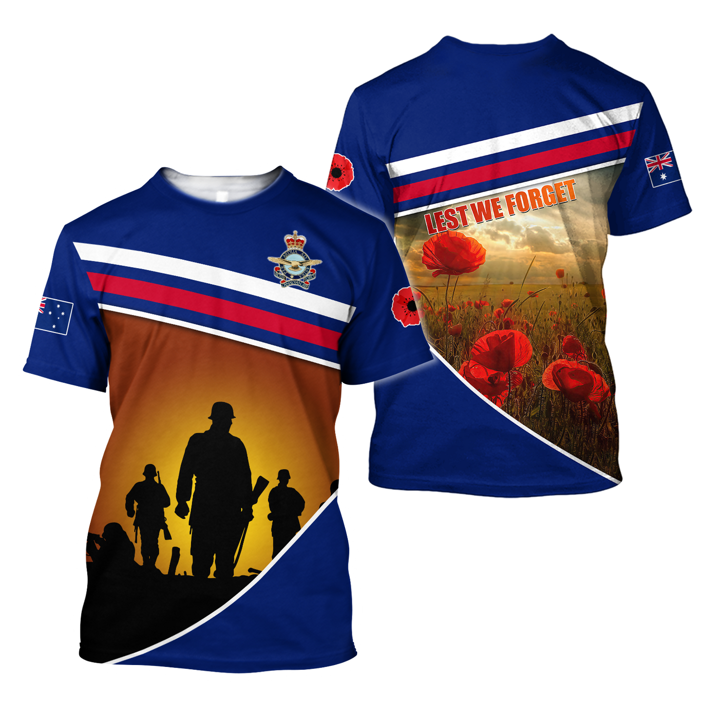 Lest We Forget Anzac Day 3D All Over Printed