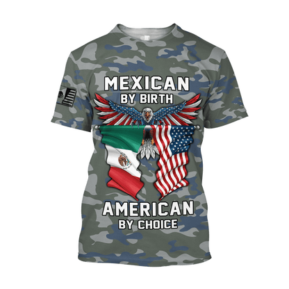 Mexican By Birth American By Choice 3D All Over Printed Hoodie