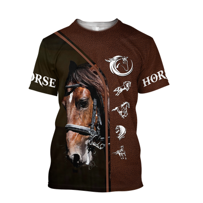 Premium Love Horse 3D All Over Printed Unisex Shirts