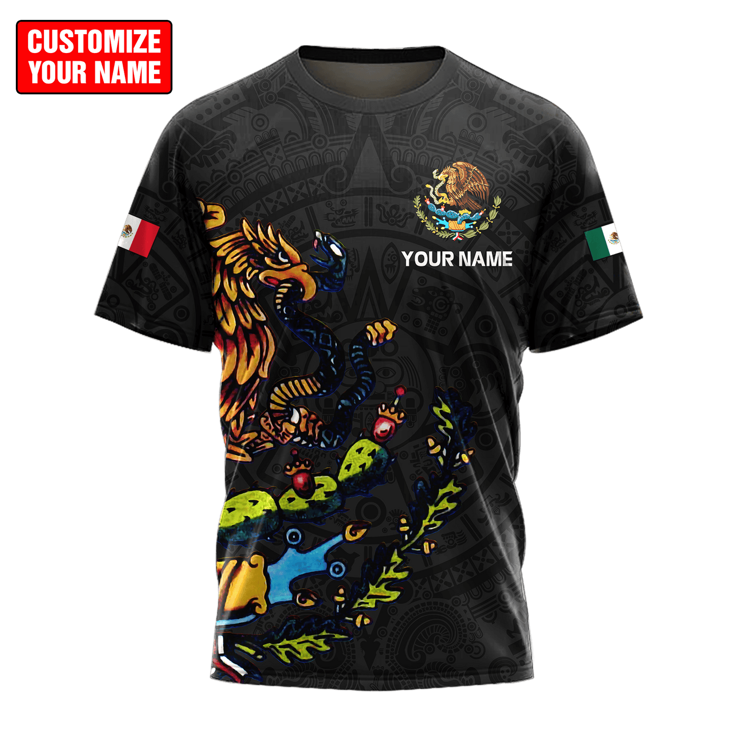 Personalized Name Mexico Combo T-shirt and Short 3D All Over Printed
