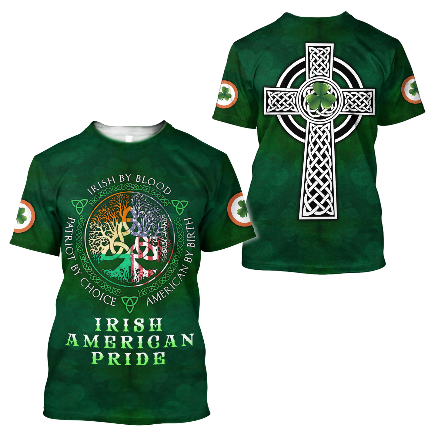 Irish American Pride Saint Patrick's Day 3D All Over Printed Shirts For Men And Women TN