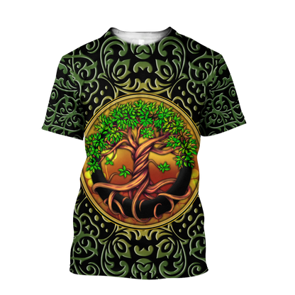 Irish Tree Of Life Day 3D Hoodie Shirt For Men And Women LAM