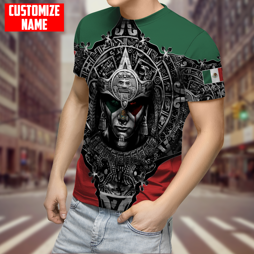 Personalized Name Aztec Mexican 3D All Over Printed Unisex Shirts
