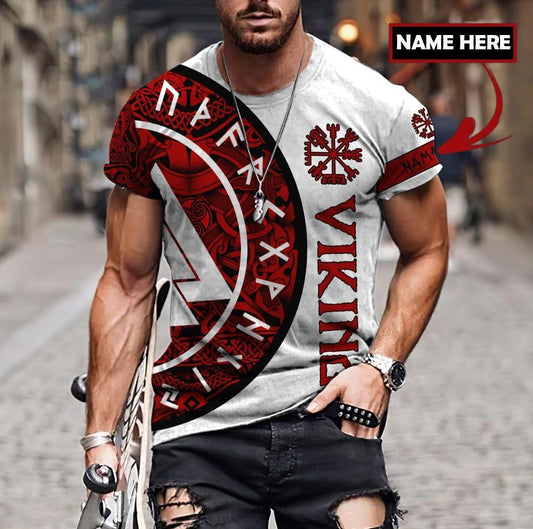 Customized Name Viking 3D All Over Printed Unisex Shirts
