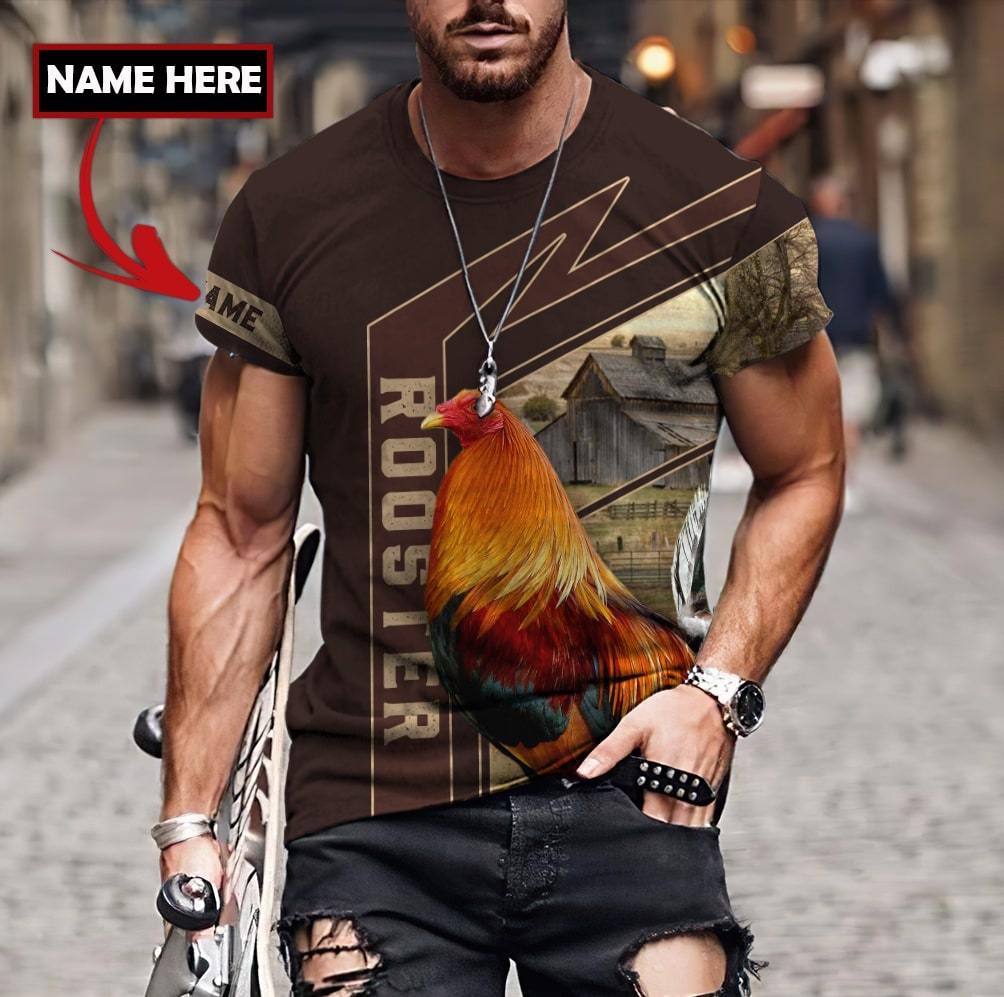 Personalized Rooster 3D Printed Unisex Shirts TNA04062104