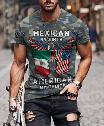 Mexican By Birth American By Choice 3D All Over Printed Hoodie