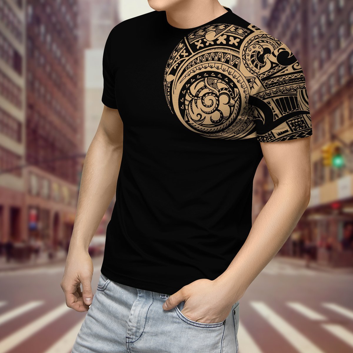 Polynesia No 6 Combo T Shirt Broad Short Traditional Tattoo