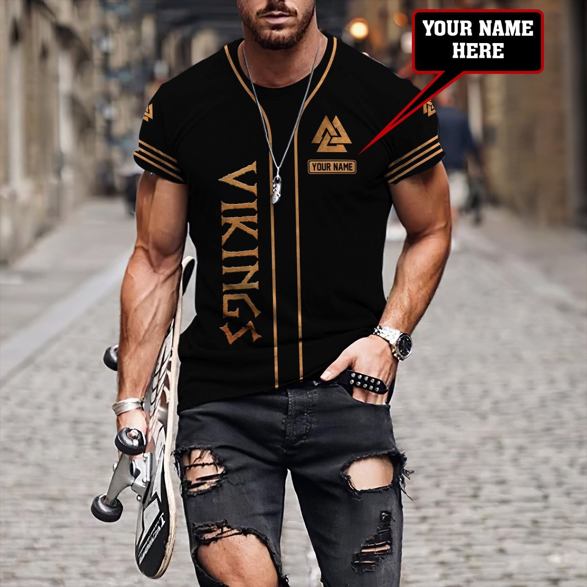 Personalized Premium Viking 3D Printed Unisex Shirts AM15042104